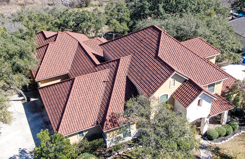 clay roofing tiles on top of a spanish style home in san Antonio